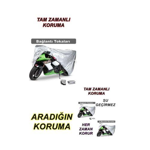 Kanuni Gv 170 Motor Brandası Arka Çanta Uyumlu (bağlant,kilit Uyumlu) 4 Mevsim Koruma Gri