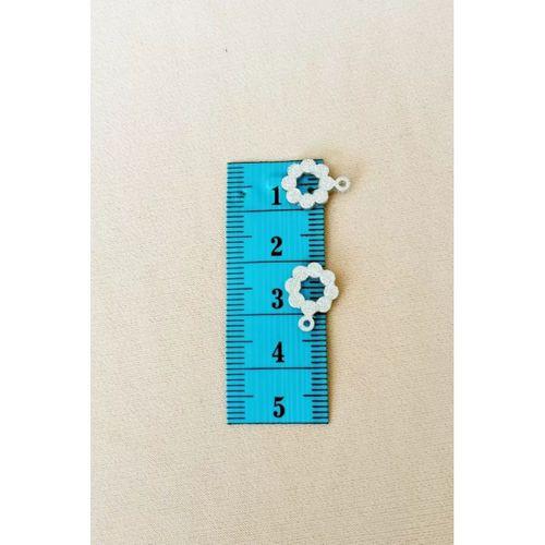 Oya Abiye Bileklik Kolye Pleksi Metalik Plastik Pul Gümüş Renk 8 gram 35 adet - BNC501