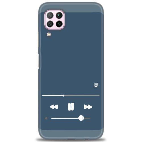 Huawei P40 Lite Kılıf HD Baskılı Kılıf - Müzik Çalar + Tam Ekran Koruyucu