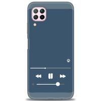 Huawei P40 Lite Kılıf HD Baskılı Kılıf - Müzik Çalar + Tam Ekran Koruyucu