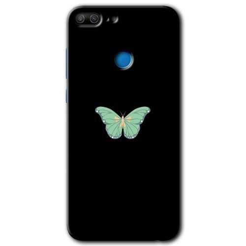 Potkal Hediye Fabrikası Honor 9 Lite HD Baskılı Kılıf + 9D Tam Ekran Koruyucu - Butterfly Tree