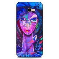 Lopard Samsung Galaxy J4 Plus Uyumlu Kılıf Sürreal Yüzler ♀ (47) Crystal Flex Kılıf Baskılı