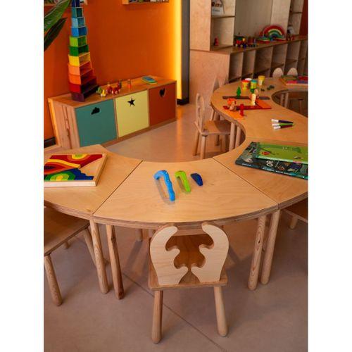 WOODNJOY SEKİZ PARÇALI YUVARLAK GRUP ETKİNLİK MASASI