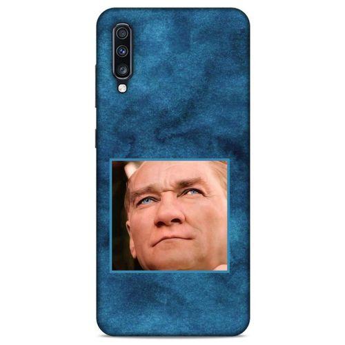 Samsung Galaxy A70 Kılıf Atatürk (26) Tpu Silikon Kılıf Mavi Gök