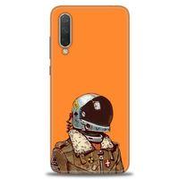 Xiaomi Mi 9 SE Kılıf HD Baskılı Kılıf - Turuncu Astronot + Tam Ekran Koruyucu