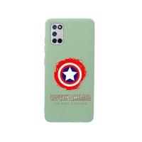 Oppo A72 Captain America Premium Silikonlu Yeşil Telefon Kılıfı
