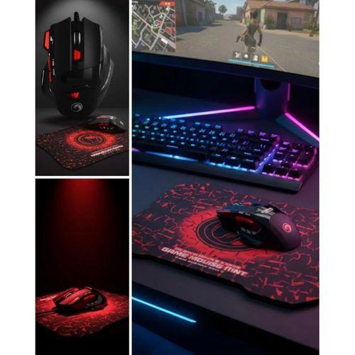 Ergonomik  Mouse Ve Mousepad 3 Dpı Ayarlı Led Işıklı Tasarım