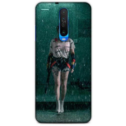 Xiaomi Redmi K30 5G Uyumlu Kılıf Harley Quinn (12) Koruyucu Silikon Yeşil Yağmur