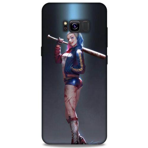 Samsung Galaxy S8 Plus Uyumlu Kılıf Harley Quinn (14) Lansman Kılıf Antrasit