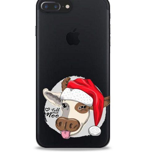 Zoologix (84) Apple Iphone 8 Plus Şeffaf Kılıf Silikon Desenli