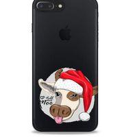 Zoologix (84) Apple Iphone 8 Plus Şeffaf Kılıf Silikon Desenli