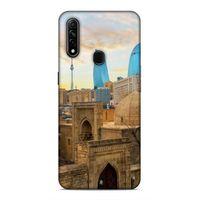 Oppo A31 Uyumlu Kılıf Azarbaijan (11) Tam Koruma Ateş Kuleleri