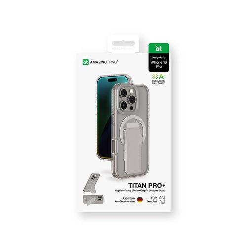 Apple iPhone 16 Pro Max Kılıf M-safe Şarj Özellikli Standlı Amazingthing Titan Pro Plus Kapak