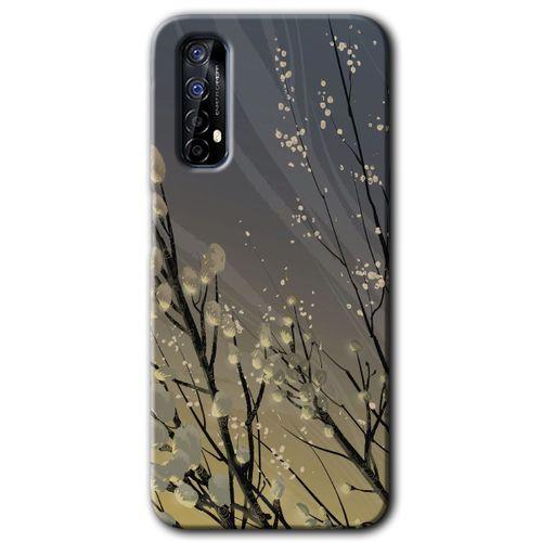 Realme 7 Kılıf HD Desen Baskılı Arka Kapak - Branches Flowers