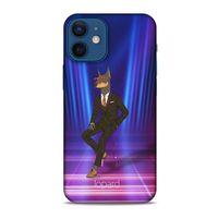 Apple iPhone 12 Mini Kılıf FunnyMaX (44) Tough Armor Kılıf Fuşya Doberman