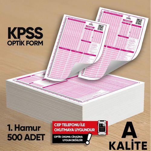 KPSS (GY-GK) Deneme Sınavları İçin 500 Adet Optik Form