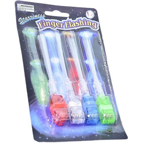 Led Işıklı Renkli Püsküllü Parmak Işığı 4 Renk 4 Adet - Lisinya