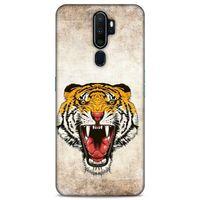 Lopard Oppo A9 2020 Uyumlu Kılıf Tattoo's (4) Koruma Kılıfı Kaplan Dövmesi