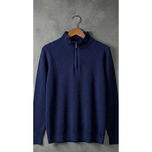 Erkek Balıkçı Zip Yaka Uzun Kollu Triko