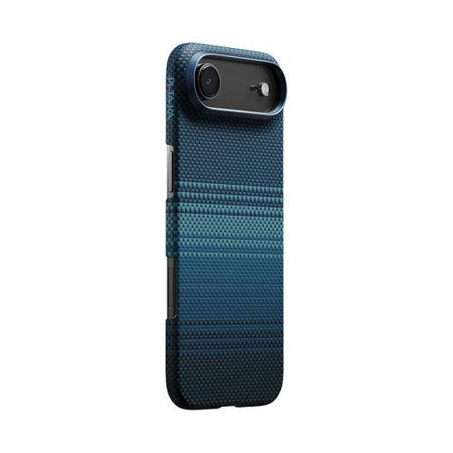 Apple iPhone 17 Air Kılıf M-safe Şarj Özellikli Aramid Fiber Pitaka Tactile Woven Sunset-Moonrise Serisi Kapak