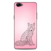Lopard Oppo A79 Uyumlu Kılıf Tattoo's (42) Rugged Armor Kılıf Pembe Dövme