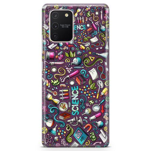 Samsung Galaxy A91 Kılıf Bilim İçin Doodle Arka Kapak Koruma Desenli Full Koruyucu