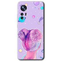 Xiaomi Mi 12 Kılıf HD Desen Baskılı Arka Kapak - Uzaylı Kız + Kırılmaz Cam