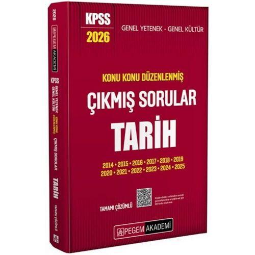 2026 KPSS GYGK Tarih Konu Konu Düzenlenmiş Tamamı Çözümlü Çıkmış Sorular Pegem Akademi