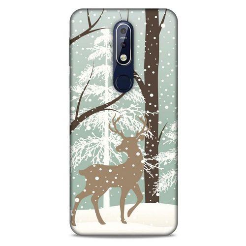 Nokia 7.1 Kılıf Snowix (22) Tam Koruma Kılıfı Açık Kahve