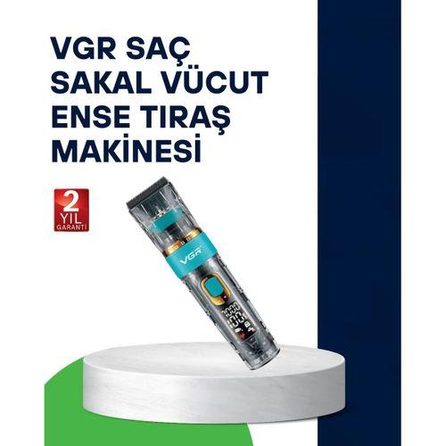 Vgr V-695 Profesyonel Saç Ve Sakal Kesme Makinesi Şarjlı Ve Kablolu Kullanım
