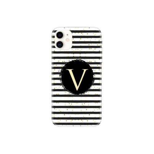 V Harfli Şeffaf Puantiyeli Telefon Kılıfı