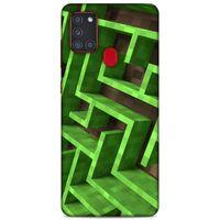 Lopard Samsung Galaxy A21s Uyumlu Kılıf PiXel (6) Silikon Kılıf Craft