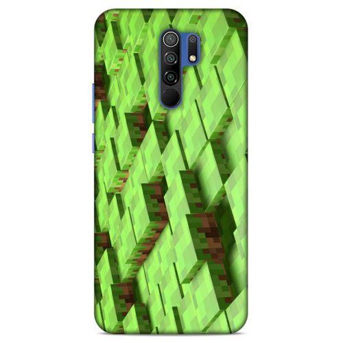 Lopard Xiaomi Redmi 9 Uyumlu Kılıf PiXel (4) Koruma Kılıfı Koyu Yeşil