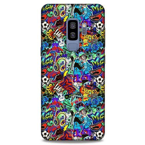 Graffitix (24) Desenli Silikon Kapak Samsung Galaxy S9 Plus Kılıf