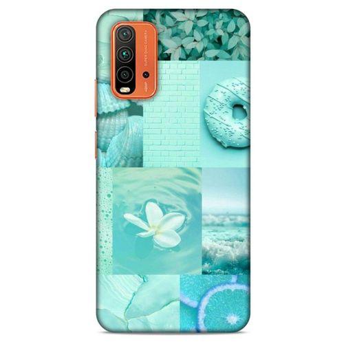 Xiaomi Redmi 9T Uyumlu Kılıf Yeşil Delisi (36) Glitter Kılıf Tropikal orman yeşili