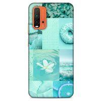 Xiaomi Redmi 9T Uyumlu Kılıf Yeşil Delisi (36) Glitter Kılıf Tropikal orman yeşili