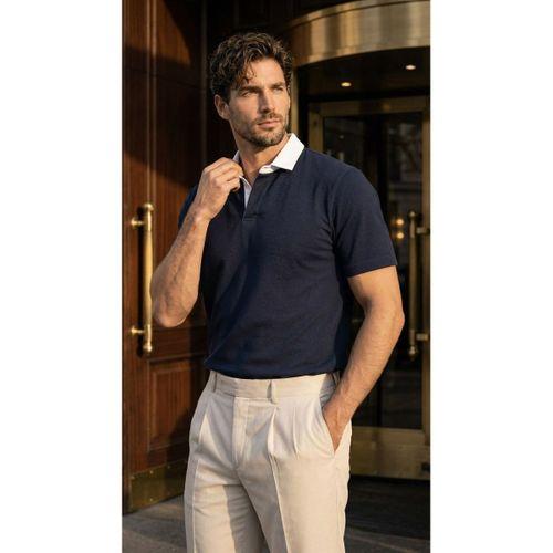 Arthur Regular Fit Nova Pike Kumaş Polo Yaka T-Shirt - Lacivert