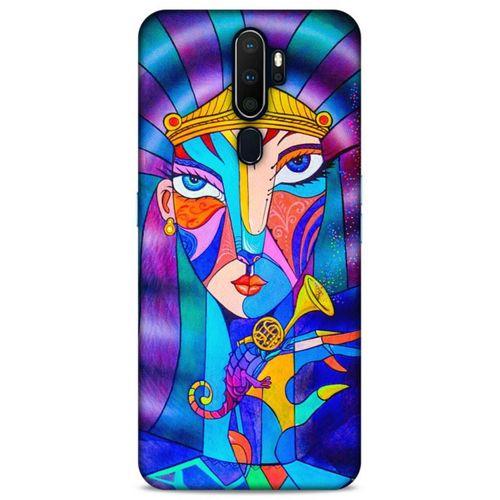 Lopard Oppo A9 2020 Uyumlu Kılıf Sürreal Yüzler ♀ (49) Ultra Silikon Kılıf Baskılı