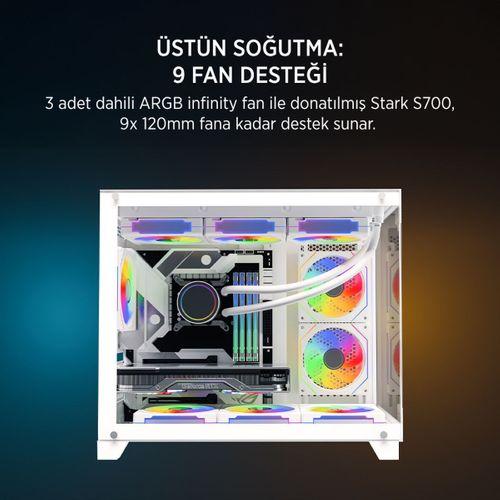 JAMES DONKEY STARK S700 650W BEYAZ GAMING KASA