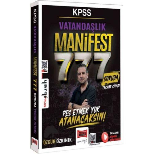 KPSS Vatandaşlık Manifest Serisi 777 Soruda Tamamı Video Çözümlü Tekrar Kitabı Yargı Yayınları