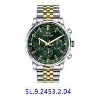 Slazenger SL.09.2453.2.04 Quartz Çelik Altın/Gri Yeşil Kadran 43 mm Erkek Kol Saati