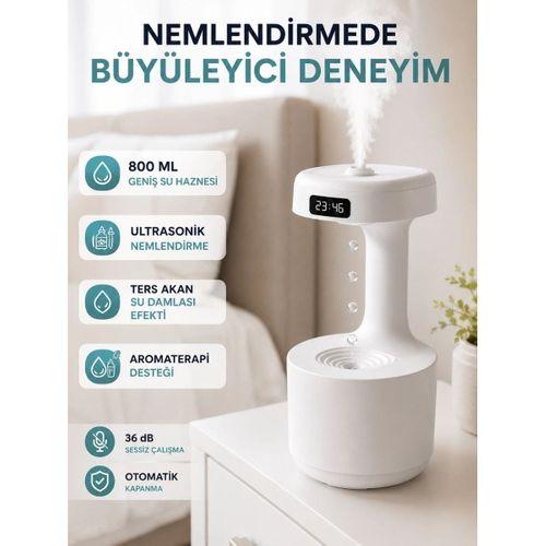 Anti Yerçekimi Su Damlası Hava Nemlendirici 800 Ml Ultrasonik Aroma Difüzör