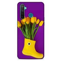 Realme 5 Pro Uyumlu Kılıf Mor Delisi (44) Tough Armor Kılıf Bot