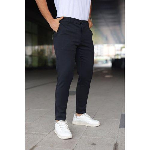 Erkek Slim Fit Likralı Gabardin Pantolon