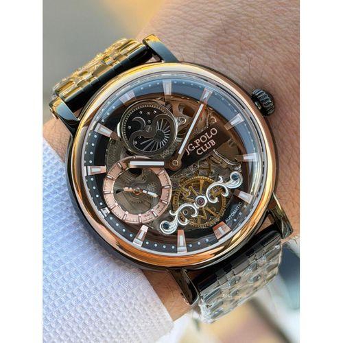 JG.Polo Club Otomatik Mekanizma İtalyan Tasarım Bileklik 5Atm Suya Dayanıklı Erkek Kol Saati 02014.4