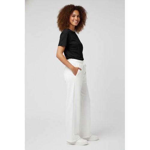 Kadın İki İplik Rahat Kalıp Yüksek Bel Geniş Paça Pantolon SPR26EAK988