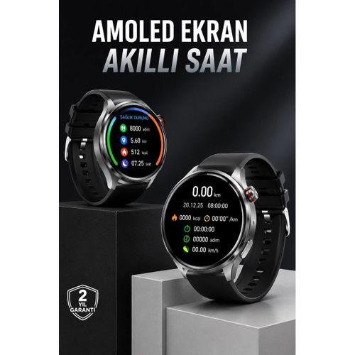Akıllı Saat Bluetooth Bağlantılı Amoled Ekran Uyku Ve Sağlık Takibi