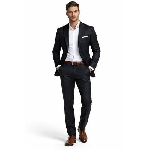Erkek Silim Fit Yelekli Çift Yırtmaçlı Takım Elbise BGL-ST05327