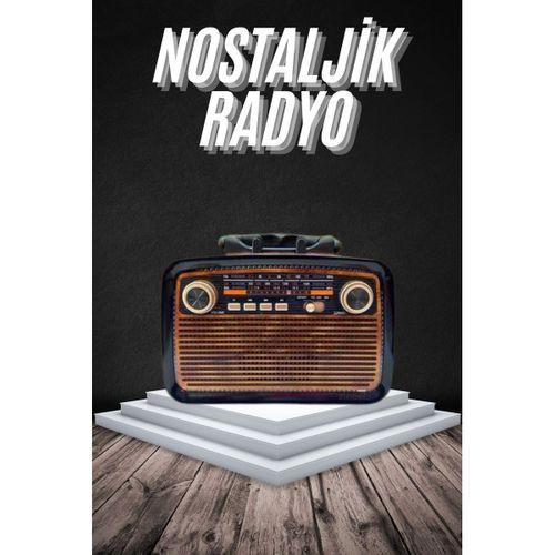 Eskitme Nostalji Tasarımlı Bluetoothlu Nostalji Radyo Ahşap Nostaljik Görünümlü