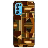 Lopard Oppo Reno 5 5G Uyumlu Kılıf Wood'X (42) Rugged Armor Kılıf Desenli